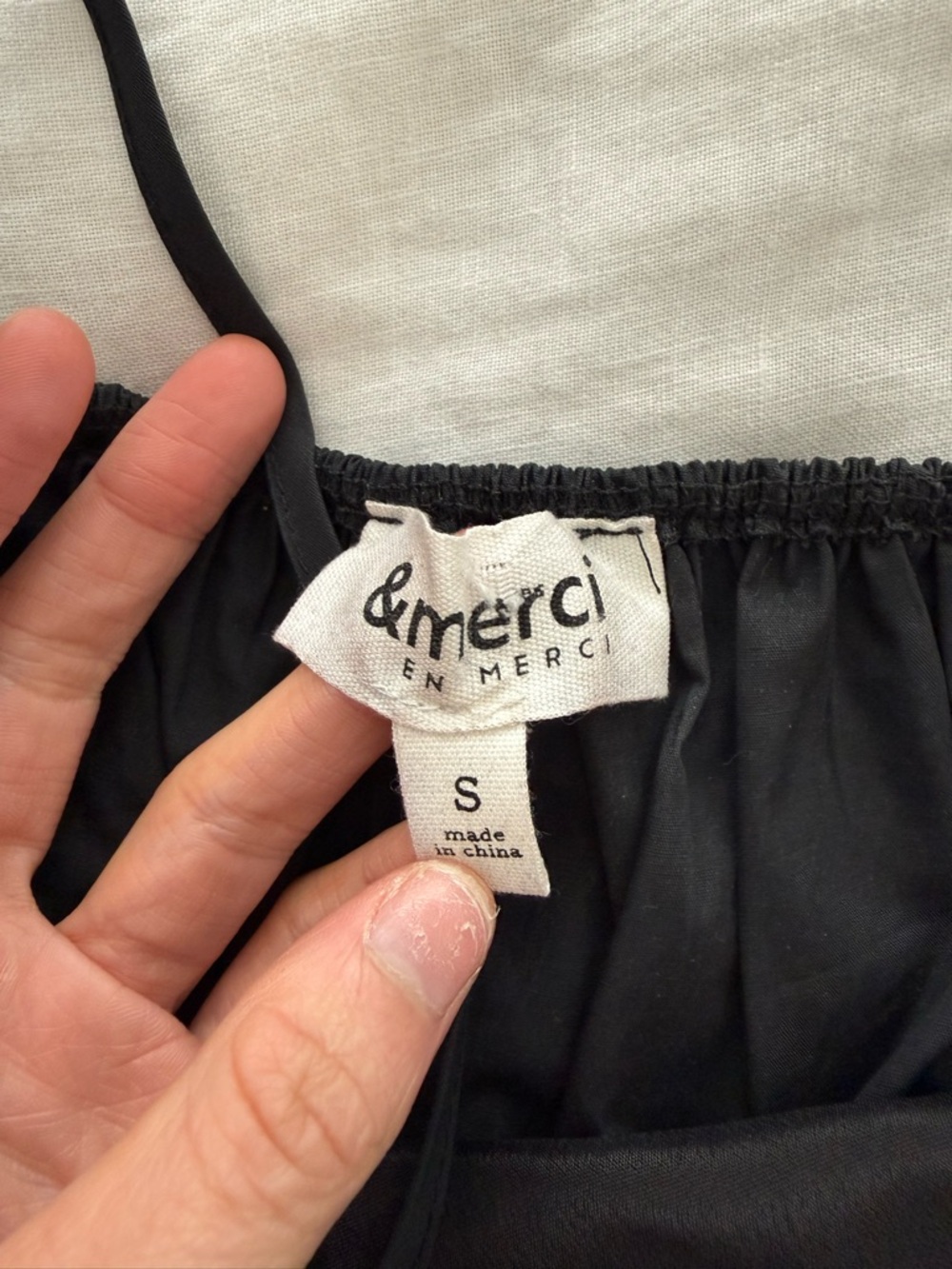 Feather Detail Black Camisole - Picture 2 of 4